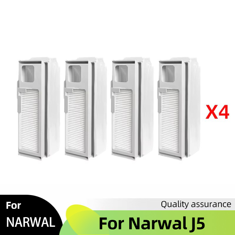 Fit For Narwal J5 Spare Parts Main Side Brush Cover Hepa Filter Mop Cloth Dust Bag Accessories Consumables: Chocolate