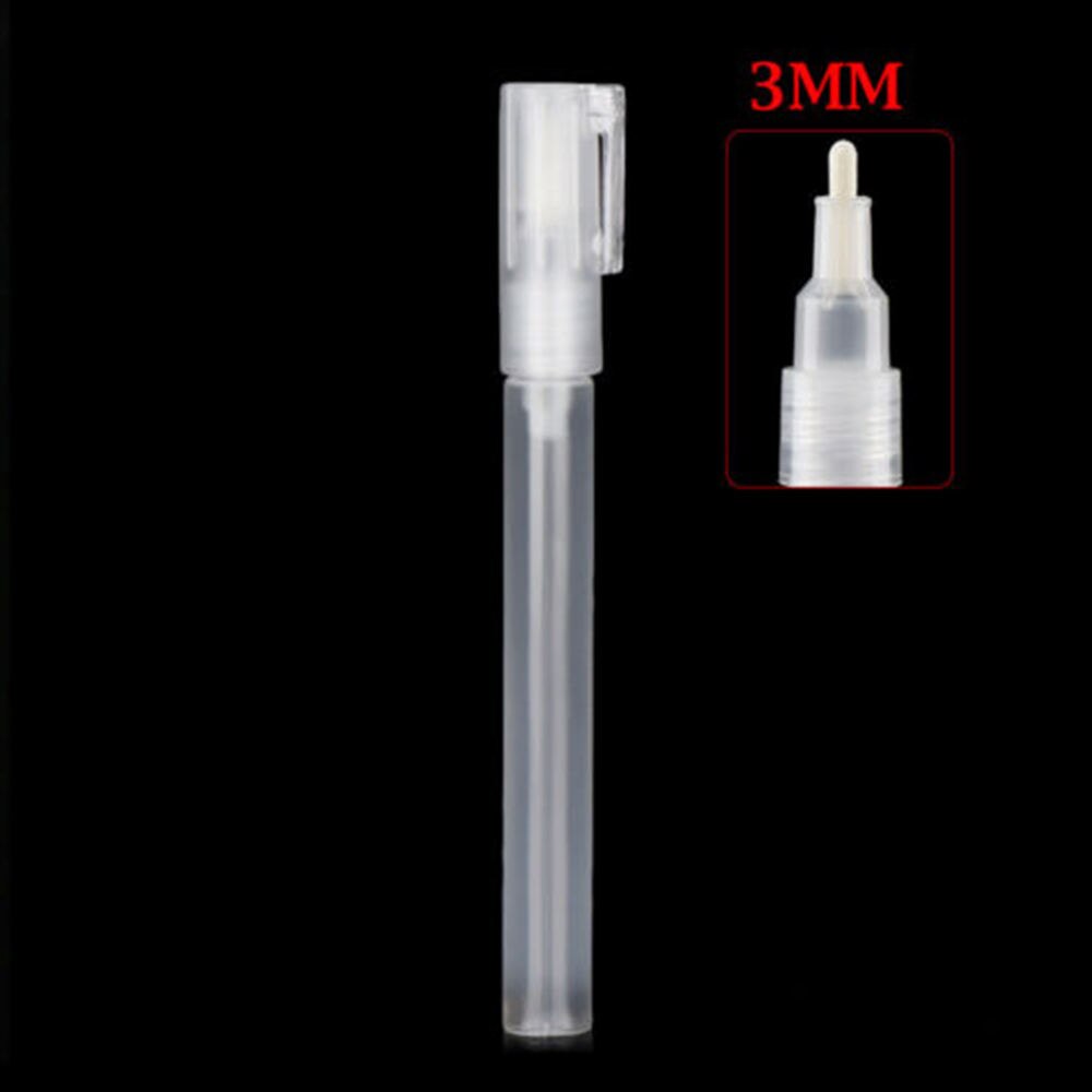 5 uds. Accesorios de bolígrafo de pintura de plástico, barra vacía transparente, marcador de tiza líquida, caja de plumas de grafiti, suministros de escritura, manualidad casera, herramientas