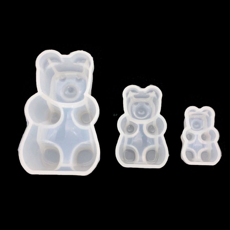 Gummy bear candy silikonform kake sjokolade fondant harpiks anheng smykker diy