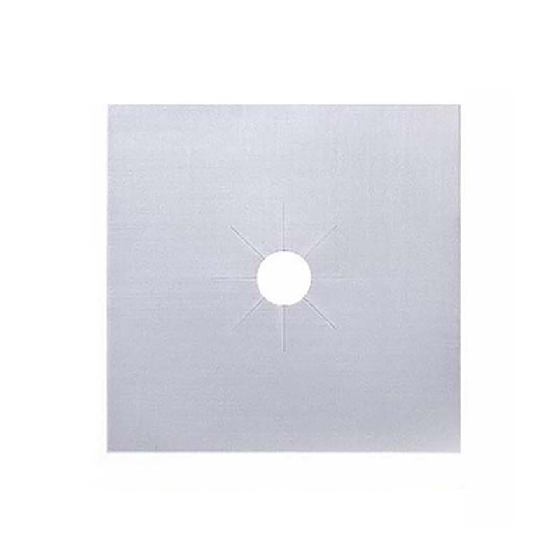 1/4Pc Kachel Protector Cover Liner Schoon Mat Pad Gasfornuis Gasfornuis Protector Keuken Accessoires Mat Fornuis Cove: 1pcs Sliver