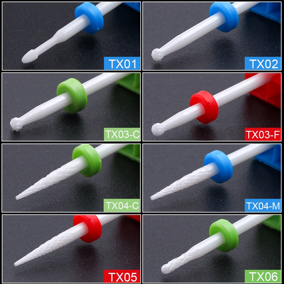 1pcs Small Round Remover Cutter for Manicure Dead Skin Nail Drill Ceramic Clean Bits Burr Pedicure Electric Nail File CHTX01-14