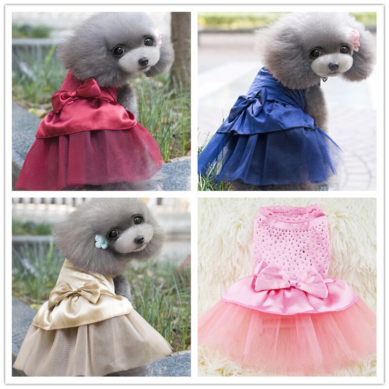 Zoete Prinses Hond Kleding Zomer Jurken Prinses Wedding Puppy Outfit Jurk Kleding Huisdieren Jas voor Kleine Honden Maat XS-2XL