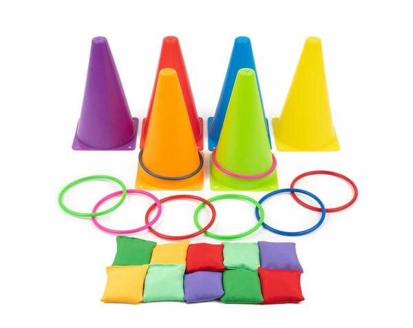 26 Pcs Outdoor Garden Carnival Games Kids Children All Ages Beach Summer Cones Party Park Fun Entertainment: Default Title