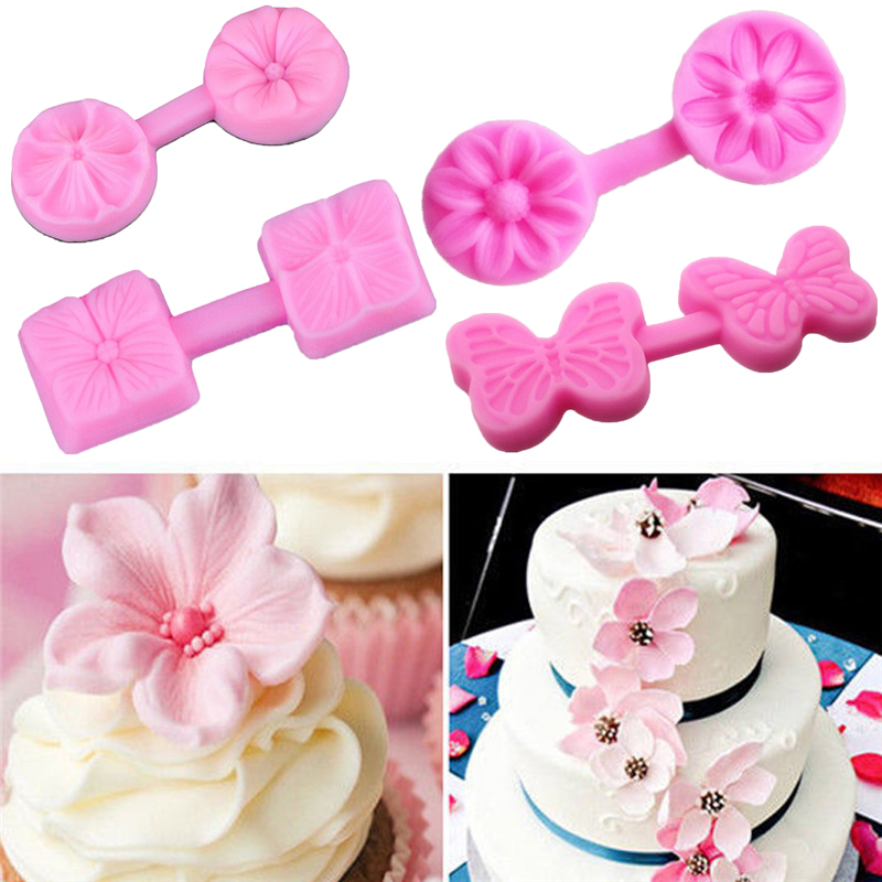 Divers moules de pétale de fleur Silicone | directe, moule à gâteau Fondant, moule de décoration au chocolat, moule de cuisson, outils
