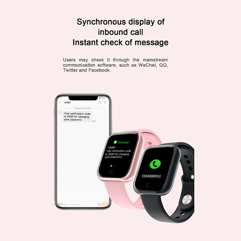 Reloj inteligente T80 con Bluetooth para hombre, reloj deportivo resistente al agua con llamadas, recordatorios