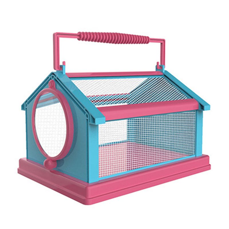 Terrario plegable portátil para exteriores, jaula para habitar insectos y mariposas, Visor de insectos