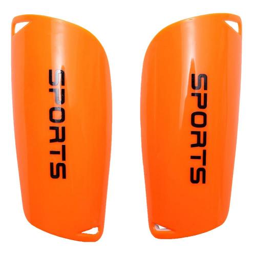 1 Paar Scheenbeschermer Pads Voetbal Anti-Stoten Voetbal Training Shin Guard Pad Shockproof Been Protector Brace Ondersteuning Plaat: Oranje / L