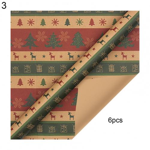 Lightweight Great Single-sided Pattern Packing Paper Paper Christmas Wrapping Paper Attractive for Home: 3