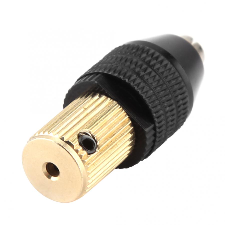 Eje de Motor eléctrico, Portabrocas de autoapriete en miniatura, accesorios de Mini taladro eléctrico, mandril de rango de 0,3-3,4mm, dispositivo de fijación sin llave