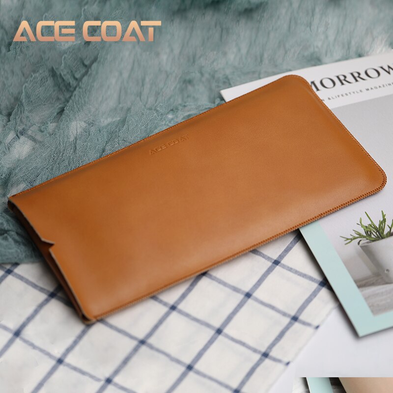Acecoat sleeve cover , mikrofiber læder taske til bærbar computer sleeve ultratynd super slim pu kun til apple magic keyboard 2