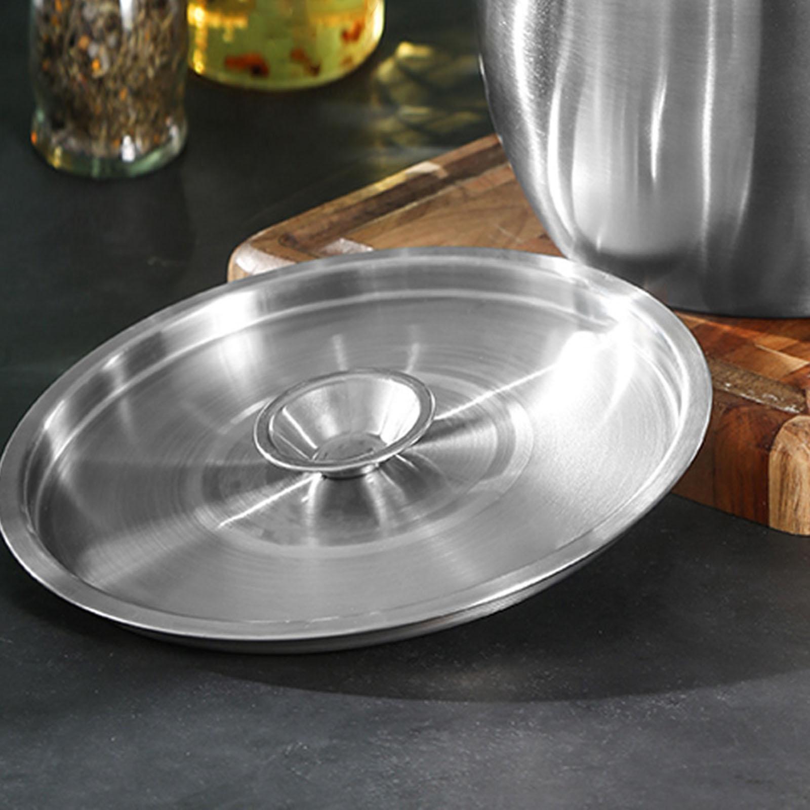 Universal Wok Lid Cover Stainless Steel Stockpot Lid Frying Pot Cover Soup Pot Lid for Cooking Kitchen Supplies Accessories