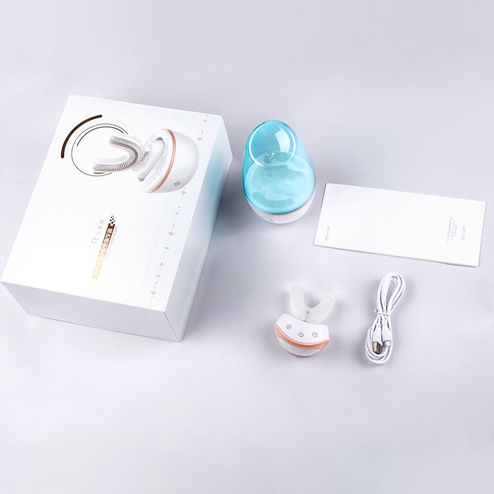 360 Degrees Intelligent Automatic Sonic Electric Toothbrush U Type Automatic Sonic Electric Toothbrush: Electric toothbrush