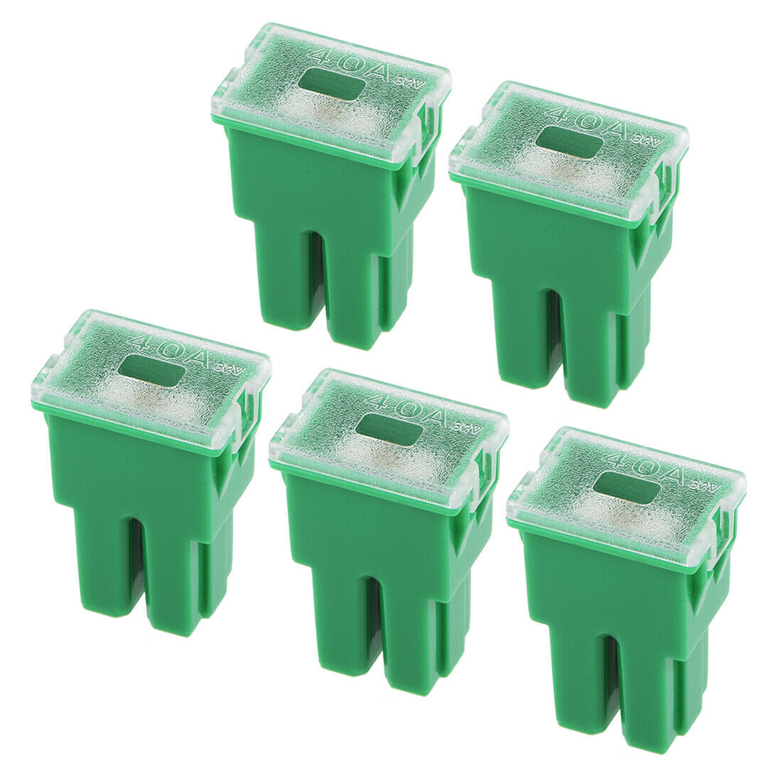 Automotive Mini Cartridge Fuse 32V 40A Female Terminal Car Truck Vehicle 5pcs