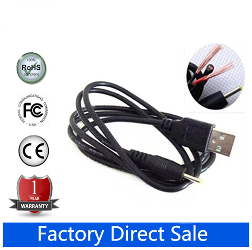 5V 2A USB Cable Charger Power for Prestigio MultiPad 5080Pro 8 inch Tablet PC