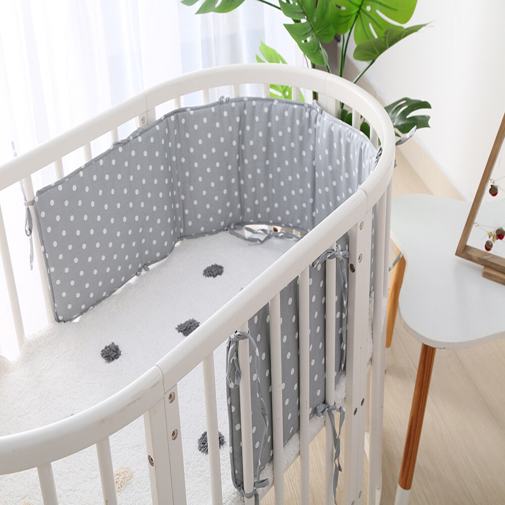 Baby Bed Crib Bumper Newborns Braid Surround Anti-collision Bed Guardrail Cushion Infant Cotton Cot Protector Room Decor Bedding