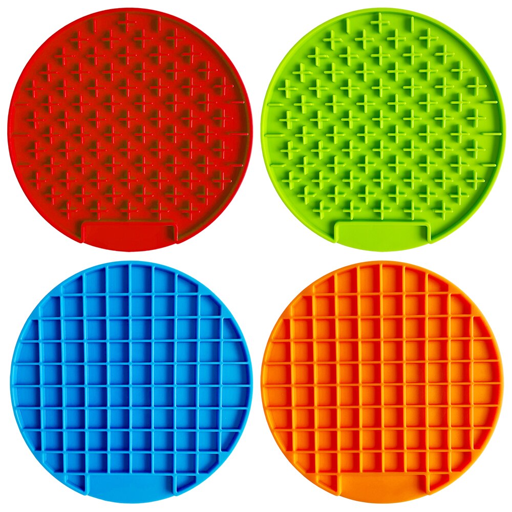 Mat Voor Hond Feeding Kom Siliconen Hond Voeden Lick Pad Hond Feeder Behandelen Doseren Mat Honden Katten Slow voedsel Bowls #15