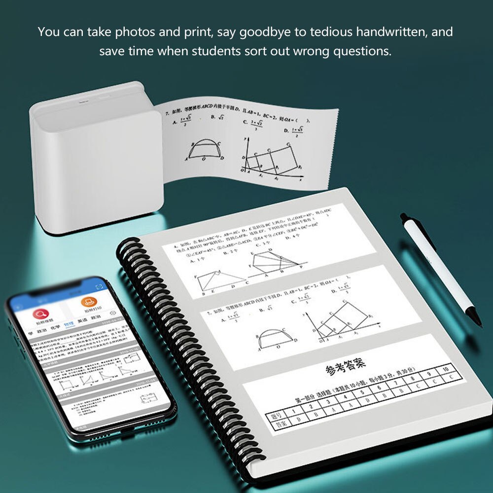 200DPI USB Portable Label Maker Machine Handheld BT Sticker Label Printer Qr Code Sticker Barcode Printers Study Printer WP9509