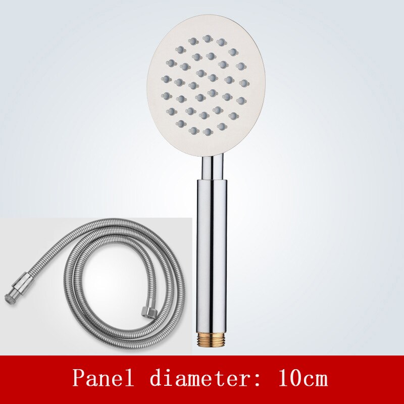 Wetips Bad Douchekop Hoge Drukverhoging Waterbesparing Beweegbare Ultradunne Douchekop Badkamer Rvs Douche Nozzle: round set1