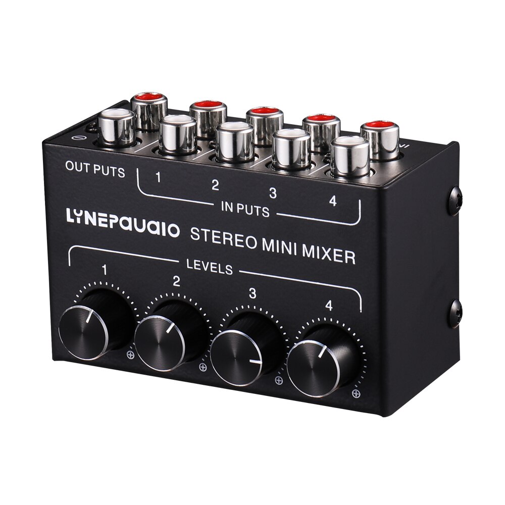 Mini Stereo Vier Kanaals Passieve Mixer