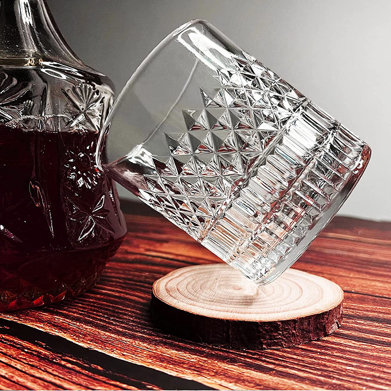 Vasos de whisky de 1 Uds., vasos de rocas antiguas, cristalería para cóctel escocés, Bourbon, Gin, Voldka, Brandy