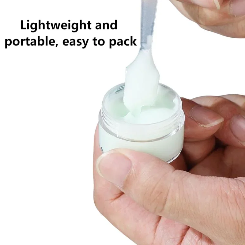 20 piezas Frascos vacíos de plástico de 30/50/60/80/100/150ml con tapas blancas, recipiente para crema facial, botella de viaje para alimentos, suministros para el hogar