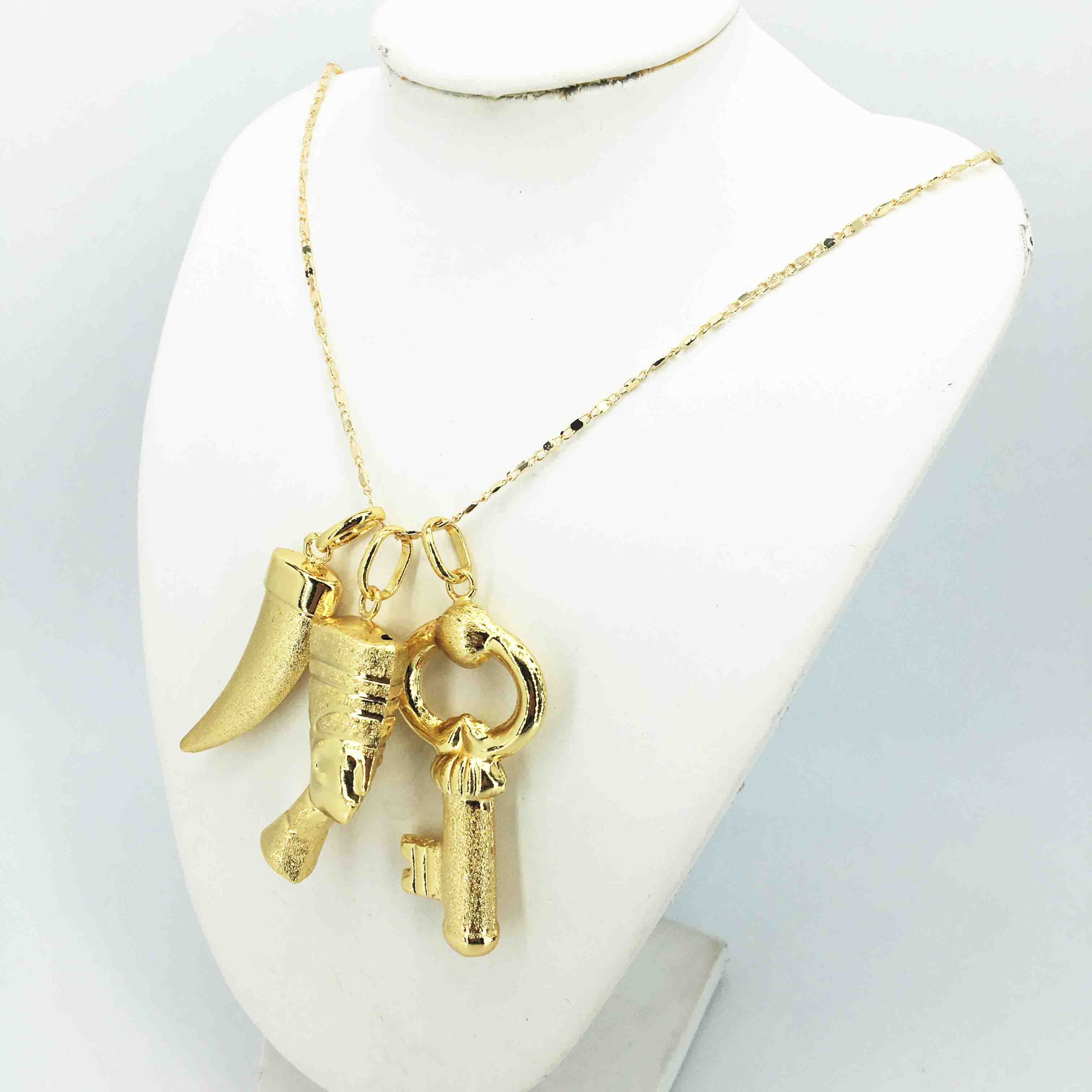 dubai gold jewelry women's necklace boutique jewelry set wedding necklace 24k gold necklace