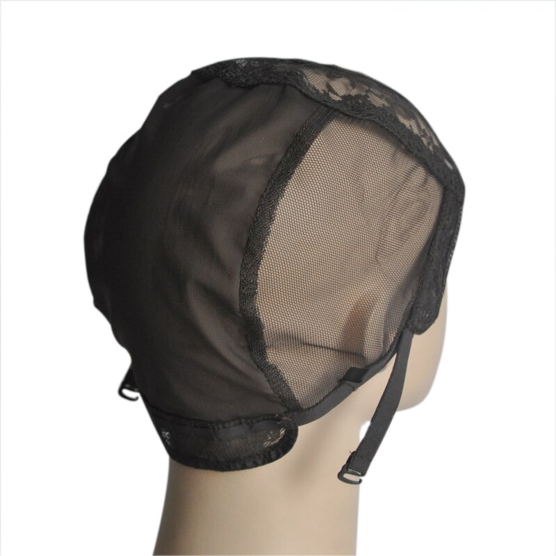 U Part With Swiss Lace Wig Cap Easier Sew Hair Stretchable Weaving Cap Glueless Wig Caps For Making Wigs