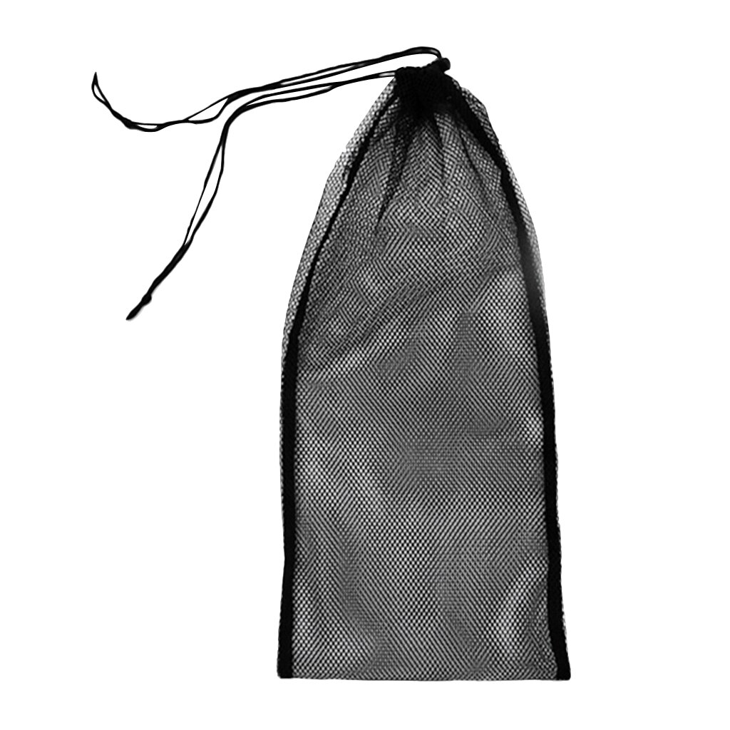Bolsa de malla de gran capacidad para buceo, esnórquel, aletas de natación, soporte de engranaje, saco de viaje, 50x23,5 cm