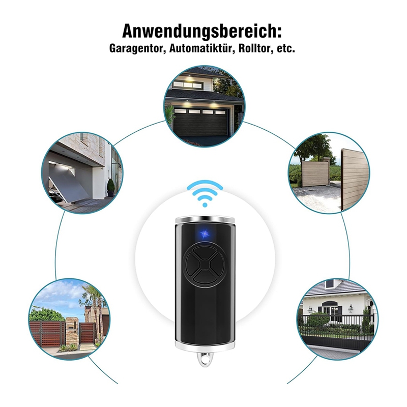 868 MHz Garagentoröffner, 2er-Pack Ersatz-Garagentoröffner für Hormann Handsender HSE-4-868-BS