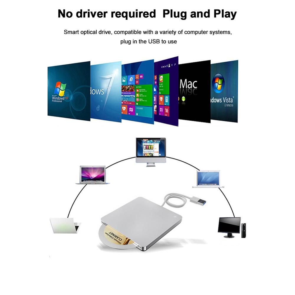 USB3.0 mobile optical drive dvd recorder external notebook desktop windows 7/8 laptop optical drive external portable dvd burner