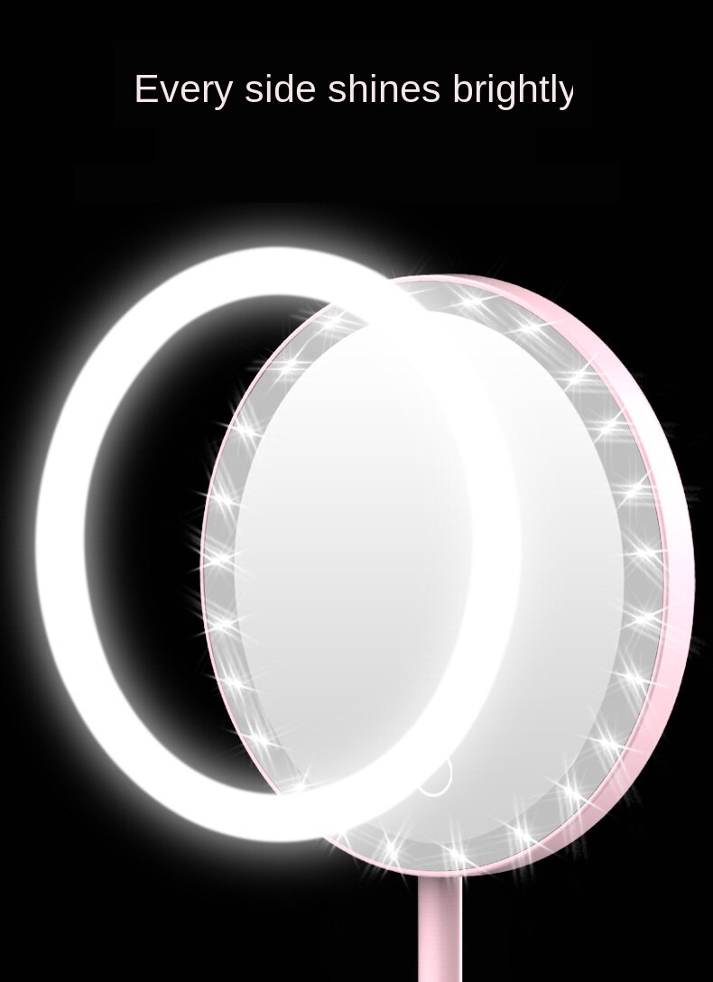 Led Makeup Mirror Standing Mirror Touch Screen Vanity Mirror Backlit Adjustable Desk Cosmetic Mirrors Dressing Table Mirror