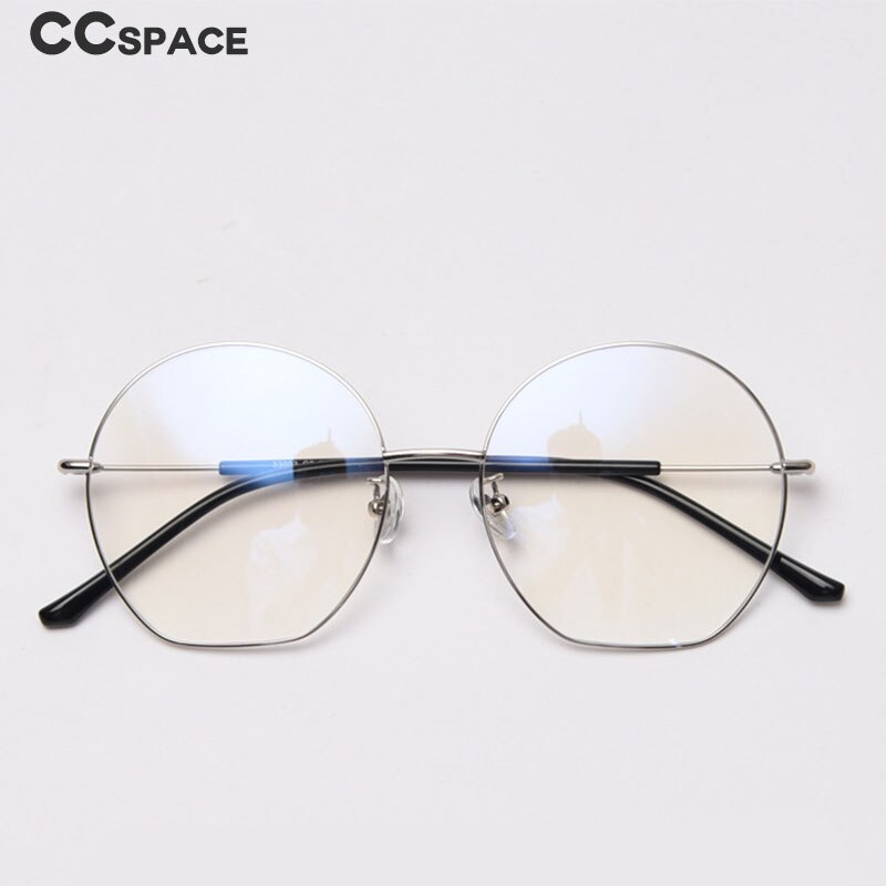 49432 Semicircle Oversized Metal Glasses Frames Ultralight Men Women Optical Computer Glasses