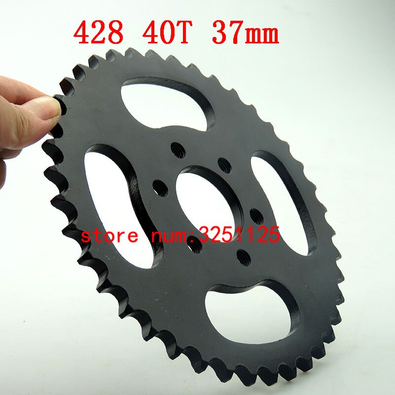motorcycle scooter drive gear 428 big sprocket 40T tooth 37mm rear chain sprockets for 150cc 250cc ATV Quad Pit Dirt Bike Moto