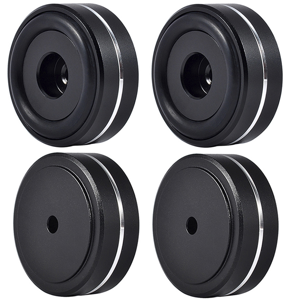 4 stks Aluminium Luidspreker Voeten HIFI AMP Luidspreker sIsolatie Schokdemper Stand Draaitafel DAC Voeten Pad goud zilver zwart: Blauw