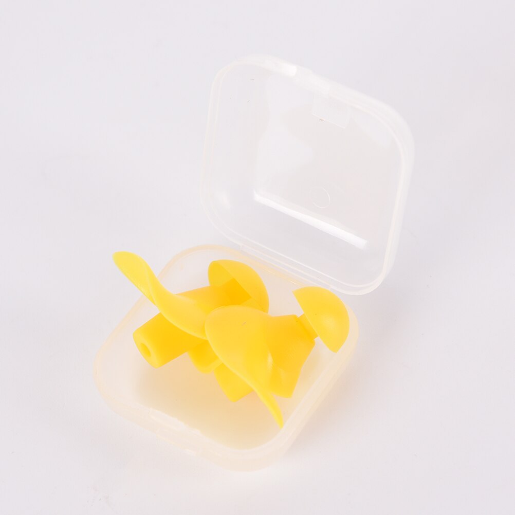 Zwemmen Oordopjes Geluid Ruisonderdrukking Oordopje Met Doos Voor Zwemmen Slaap Snurken Zwemmen Accessoires: YELLOW
