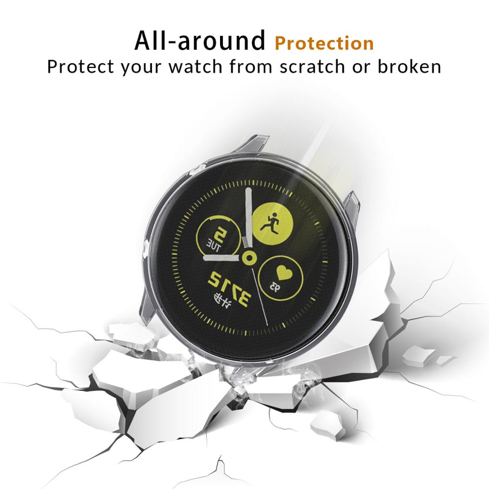 Uhr fallen für Samsung Galaxis Uhr Aktive 2 40mm 44mm Wasserdicht Auto Schutz Volle Bildschirm Schutz Abdeckung fallen