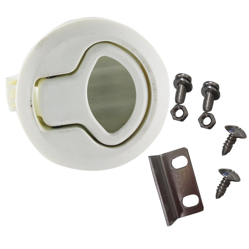 Latch Hatch Round Pull LatchLatch Flush Pull For1/4 Door Boat Deck Hatch RV Drawers Cabinet Yacht: Default Title