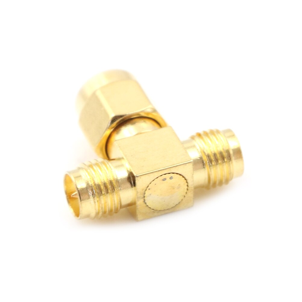 Female 3 way adapter RF coaxial coax adapter RP-SMA to RP-SMA 3 way Triple T connector RP-SMA male to 2 RP-SMA