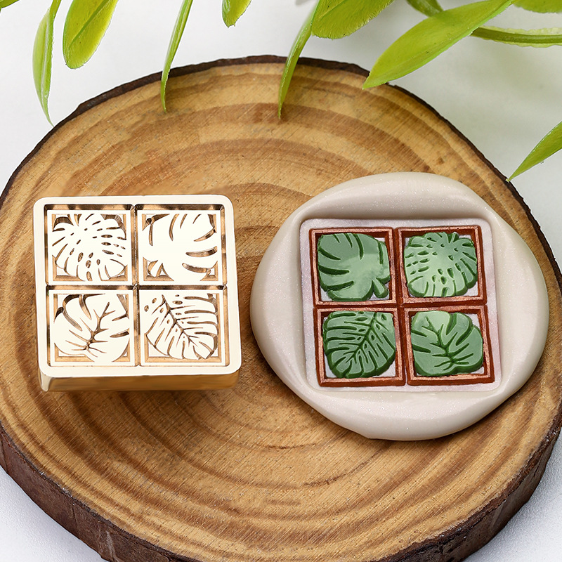 1pc 25mm plant bloem waszegelstempel sluitstempelkop voor kaarten enveloppen trouwuitnodigingen verpakkingen scrapbooking: Lichtroze
