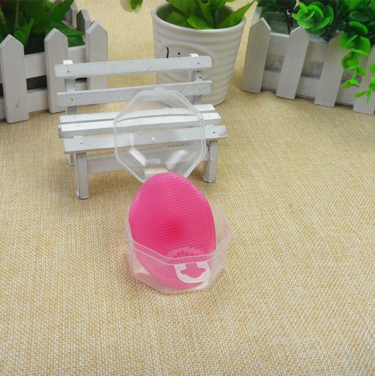 Hzirip 3 Colors Newborn Baby Soft Silica Gel Healthy Shampoo Brush Massage Bath Brush Soft Brush Infant Body Hair: Pink