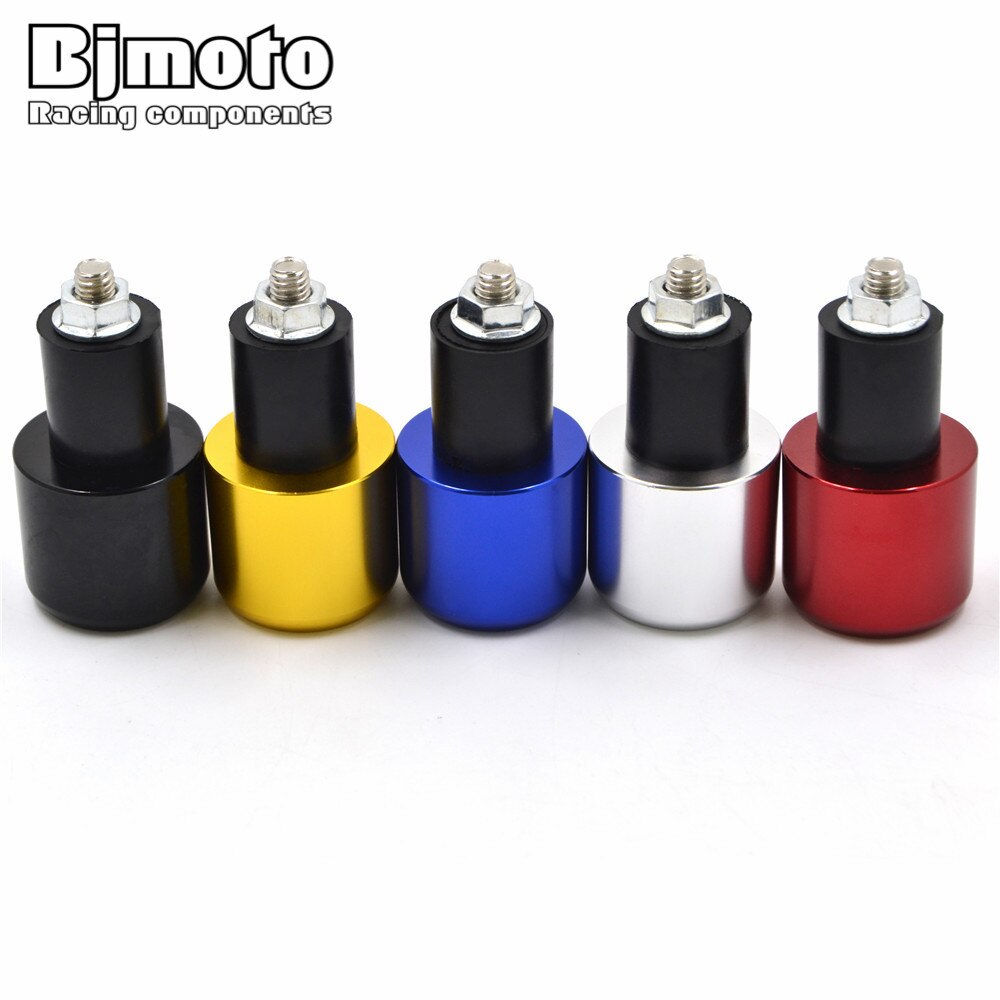 Bjmoto motorcykel anti vibrationsbalans handtag ändplugg greppändar lock för 22mm styr med 18mm inre hål