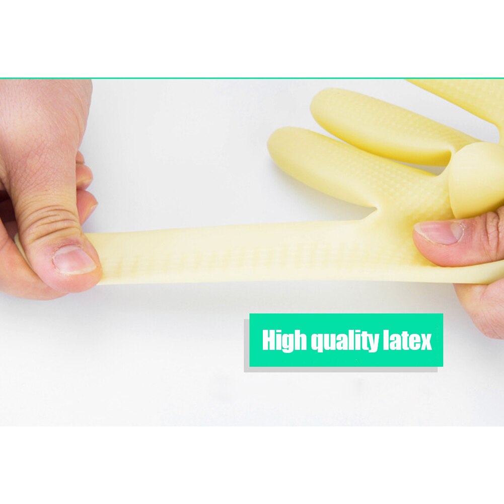 Neue Heiße 38cm Gummi Handschuhe Mehrweg Lange Gummi Handschuhe Geschirr Handschuhe für Küche Gartenarbeit SMR88