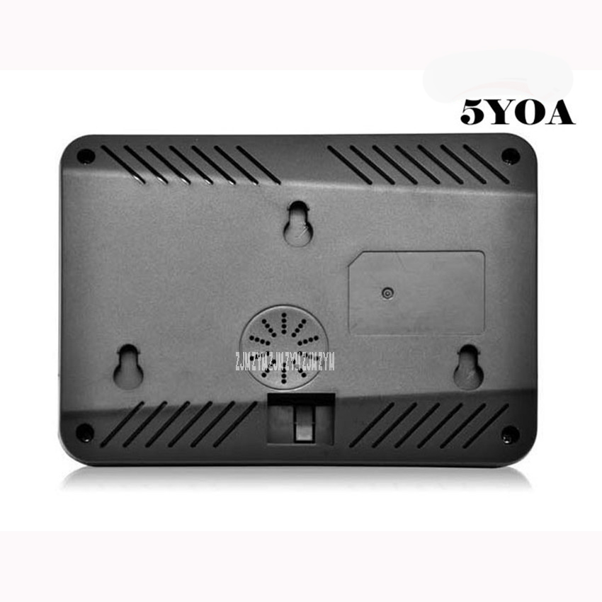 5YOA impresiones digitales presencia biométrica de reloj de tiempo grabador utilizado máquina inglesa reproductor Vocal huella dactilar, contraseña