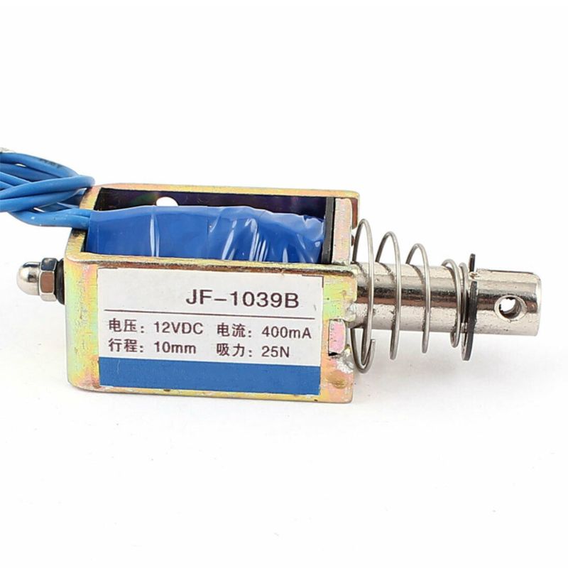 Electroimán de empuje-tire del marco de DC JF-1039B electroimán cuadrado de 12V