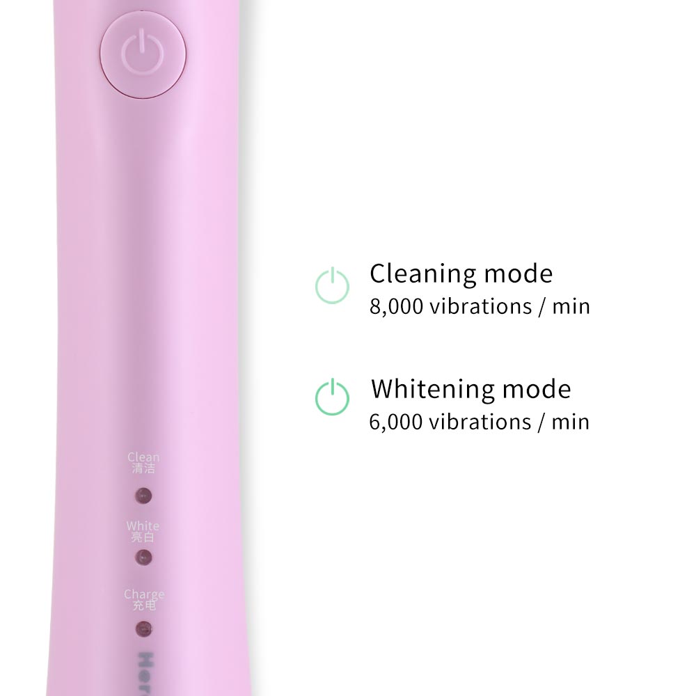 Here Mega Electric Toothbrush Rotating Adult Toothbrush USB Charging Waterproof Cleaning Toothbrush Heads Replaceable Smart R02