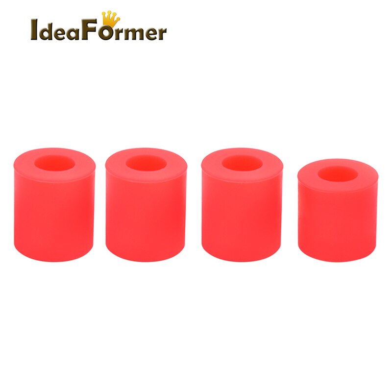 Il letto caldo del distanziatore solido ad alta temperatura del Silicone delle parti della stampante 3D che livella la colonna 3pcs lungo + 1PC corto per il Ender-3 CR10S/di CR-10: 2 set / Red