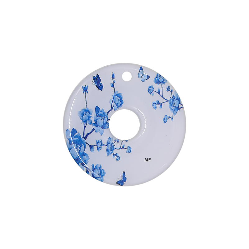 5Stck RFID Epoxid Karte 125Khz wiederbeschreibbare kopie Zugriff Kontrolle-Karte em4305 kopierer abzeichen T5577 Clever Chip Zeichen Schild: 5Stck-Blau Blume