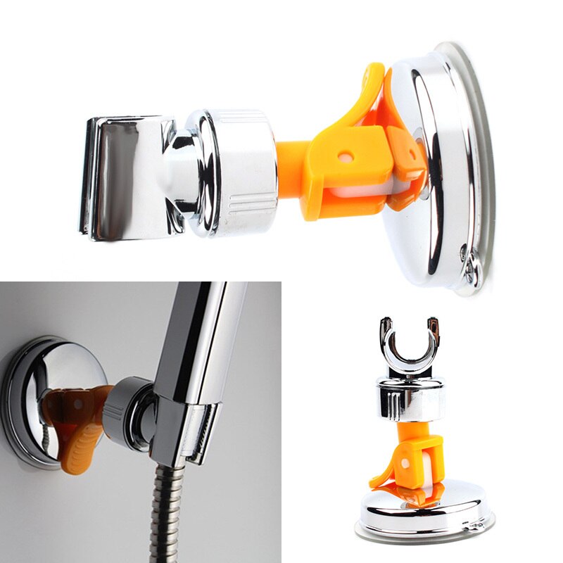 Adjustable Attachable Rotatable Chromed Shower Head Holder with Suction Bracket #67264
