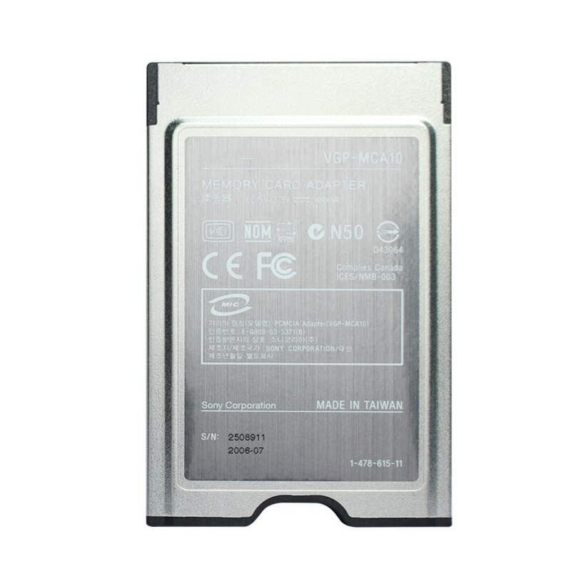 Adaptador de tarjeta de memoria multifunción PCMCIA, 4 en 1, compatible con MMC, SD, SDHC, MS, PRO, SM