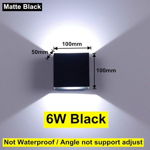 Ip65 Led Waterdichte Wandlampen 12W Indoor Verstelbare Muur Muur Binnenplaats Veranda Woonkamer Gang Slaapkamer Muur Schans: Licht Groen / Warm White